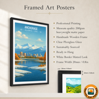 Anchorage - Alaska - Travel Poster Print Modern Style Wall Art