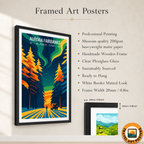 Aurora Fairbanks - Alaska - Travel Poster Print Modern Style Wall Art
