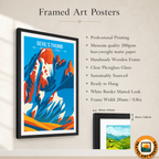 Devil's Thumb - Alaska - Travel Poster Print Modern Style Wall Art