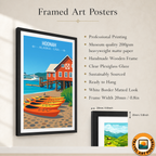 Hoonah - Alaska - Travel Poster Print Modern Style Wall Art