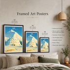 Igloo - Alaska - Travel Poster Print Modern Style Wall Art