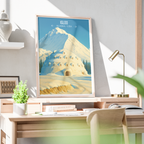 Igloo - Alaska - Travel Poster Print Modern Style Wall Art