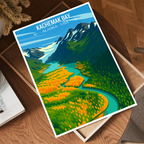 Kachemak Bay - Alaska - Travel Poster Print Modern Style Wall Art