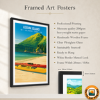 Kodiak Island - Alaska - Travel Poster Print Modern Style Wall Art