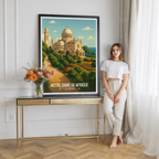 Notre Dame De Afrique - Algeria - Travel Poster Vintage Style Wall Art Print - Art Print - Travel Art Poster