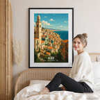 Alger - Algeria - Travel Poster Vintage Style Wall Art Print - Art Print - Travel Art Poster