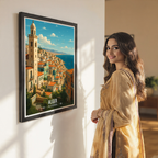 Alger - Algeria - Travel Poster Vintage Style Wall Art Print - Art Print - Travel Art Poster