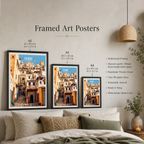 Casbah - Algeria - Travel Poster Vintage Style Wall Art Print - Art Print - Travel Art Poster