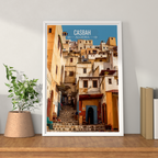 Casbah - Algeria - Travel Poster Vintage Style Wall Art Print - Art Print - Travel Art Poster