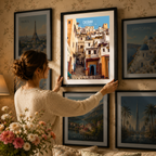 Casbah - Algeria - Travel Poster Vintage Style Wall Art Print - Art Print - Travel Art Poster