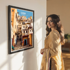 Casbah - Algeria - Travel Poster Vintage Style Wall Art Print - Art Print - Travel Art Poster
