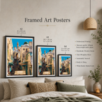 Casbah - Algeria - Travel Poster Vintage Style Wall Art Print - Art Print - Travel Art Poster