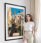 Casbah - Algeria - Travel Poster Vintage Style Wall Art Print - Art Print - Travel Art Poster