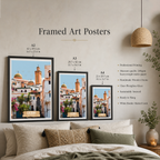 Casbah - Algeria - Travel Poster Vintage Style Wall Art Print - Art Print - Travel Art Poster