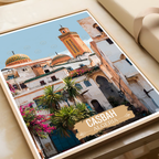 Casbah - Algeria - Travel Poster Vintage Style Wall Art Print - Art Print - Travel Art Poster