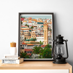 Casbah - Algeria - Travel Poster Vintage Style Wall Art Print - Art Print - Travel Art Poster