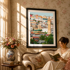 Casbah - Algeria - Travel Poster Vintage Style Wall Art Print - Art Print - Travel Art Poster