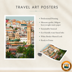 Casbah - Algeria - Travel Poster Vintage Style Wall Art Print - Art Print - Travel Art Poster
