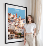 Casbah - Algeria - Travel Poster Vintage Style Wall Art Print - Art Print - Travel Art Poster