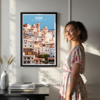 Casbah - Algeria - Travel Poster Vintage Style Wall Art Print - Art Print - Travel Art Poster