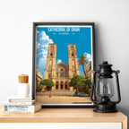 Cathedral of Oran - Algeria - Travel Poster Vintage Style Wall Art Print - Art Print - Travel Art Poster