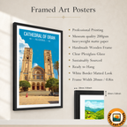 Cathedral of Oran - Algeria - Travel Poster Vintage Style Wall Art Print - Art Print - Travel Art Poster