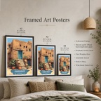 Chaoui House - Algeria - Travel Poster Vintage Style Wall Art Print - Art Print - Travel Art Poster
