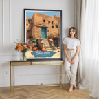 Chaoui House - Algeria - Travel Poster Vintage Style Wall Art Print - Art Print - Travel Art Poster