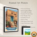 Chaoui House - Algeria - Travel Poster Vintage Style Wall Art Print - Art Print - Travel Art Poster