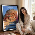 Cherchell - Algeria - Travel Poster Vintage Style Wall Art Print - Art Print - Travel Art Poster