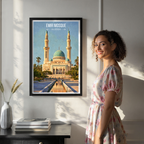 Emir Mosque - Algeria - Travel Poster Vintage Style Wall Art Print - Art Print - Travel Art Poster