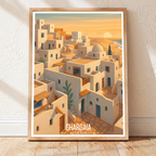 Ghardaia - Algeria - Travel Poster Vintage Style Wall Art Print - Art Print - Travel Art Poster