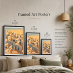 Ghardaia - Algeria - Travel Poster Vintage Style Wall Art Print - Art Print - Travel Art Poster