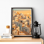 Ghardaia - Algeria - Travel Poster Vintage Style Wall Art Print - Art Print - Travel Art Poster