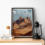 Hoggar Mountains - Algeria - Travel Poster Vintage Style Wall Art Print - Art Print - Travel Art Poster