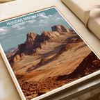 Hoggar Mountains - Algeria - Travel Poster Vintage Style Wall Art Print - Art Print - Travel Art Poster