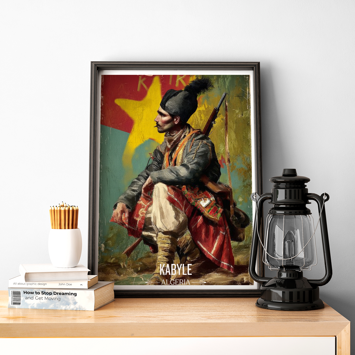 Kabyle Leqbayel - Algeria - Travel Poster Vintage Style Wall Art Print - Art Print - Travel Art Poster