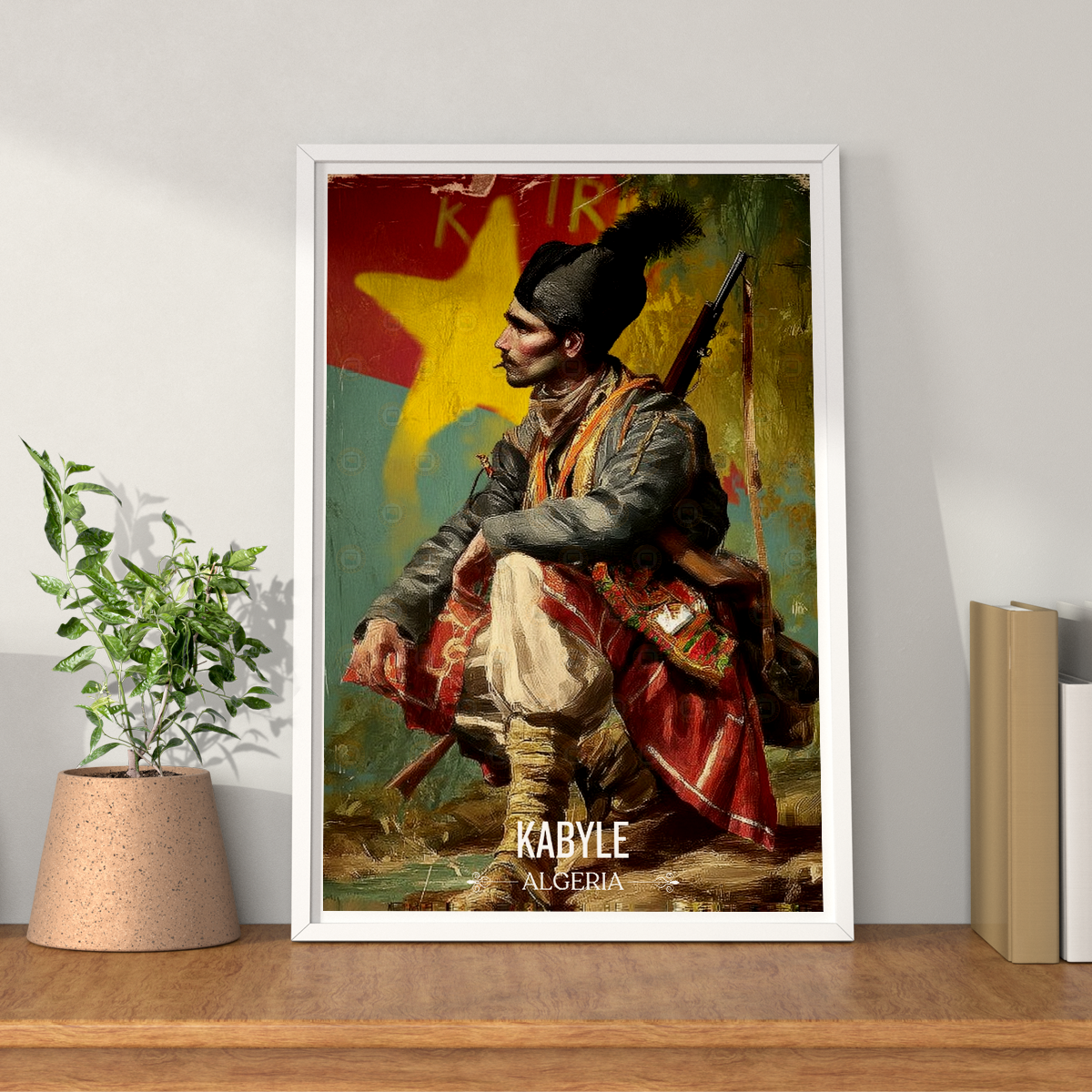Kabyle Leqbayel - Algeria - Travel Poster Vintage Style Wall Art Print - Art Print - Travel Art Poster