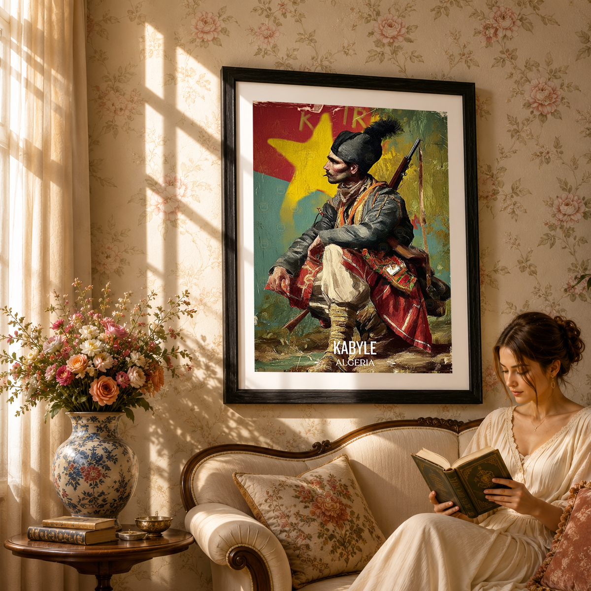 Kabyle Leqbayel - Algeria - Travel Poster Vintage Style Wall Art Print - Art Print - Travel Art Poster