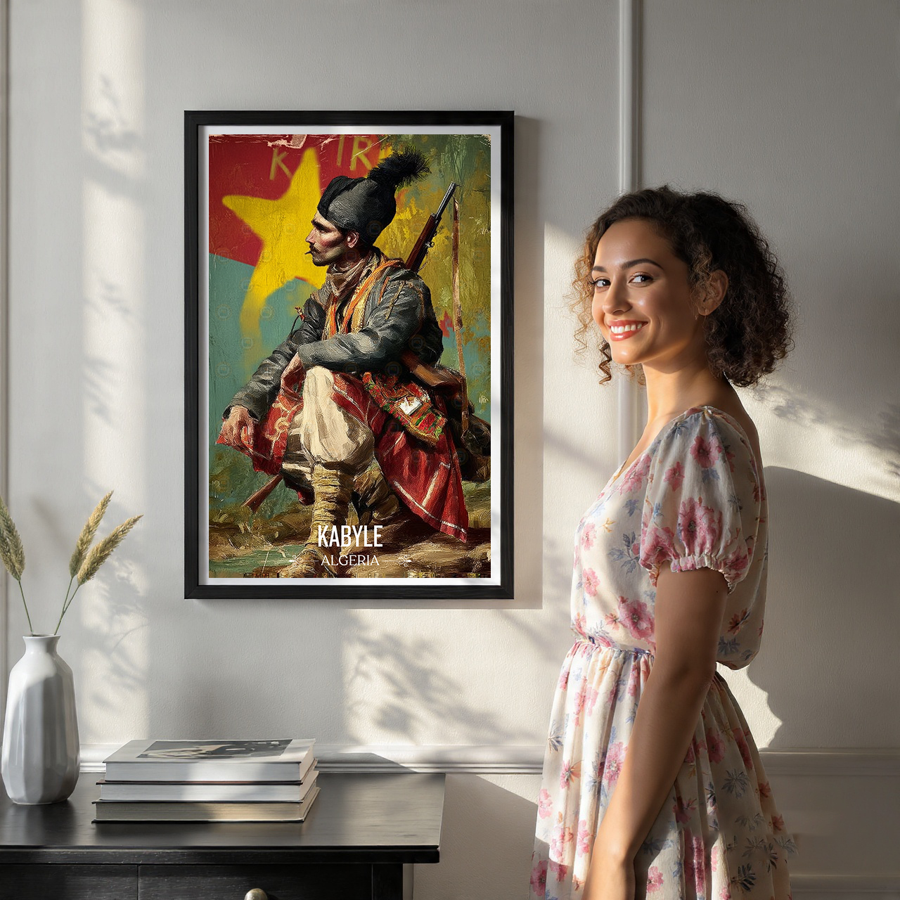 Kabyle Leqbayel - Algeria - Travel Poster Vintage Style Wall Art Print - Art Print - Travel Art Poster