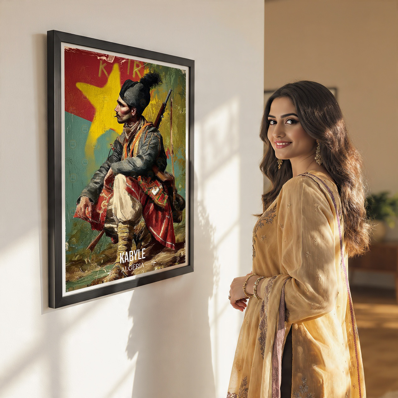 Kabyle Leqbayel - Algeria - Travel Poster Vintage Style Wall Art Print - Art Print - Travel Art Poster