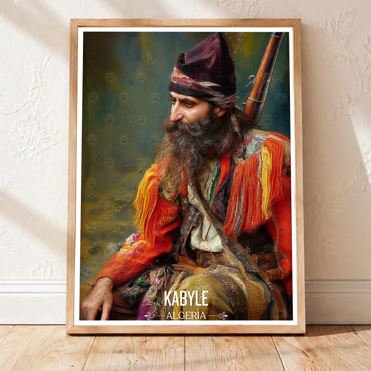 Kabyle Leqbayel - Algeria - Travel Poster Vintage Style Wall Art Print - Art Print - Travel Art Poster
