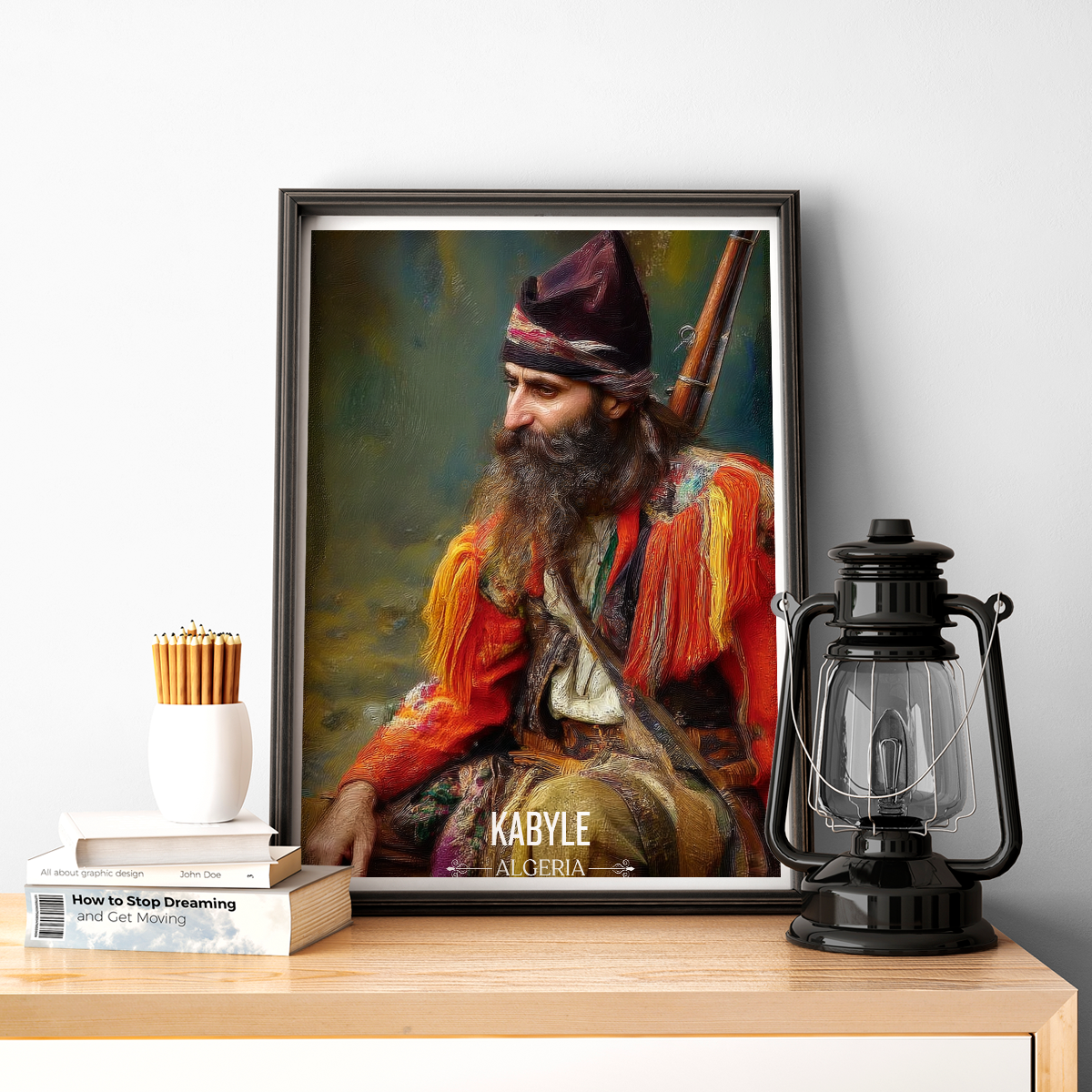 Kabyle Leqbayel - Algeria - Travel Poster Vintage Style Wall Art Print - Art Print - Travel Art Poster