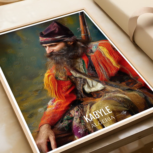 Kabyle Leqbayel - Algeria - Travel Poster Vintage Style Wall Art Print - Art Print - Travel Art Poster