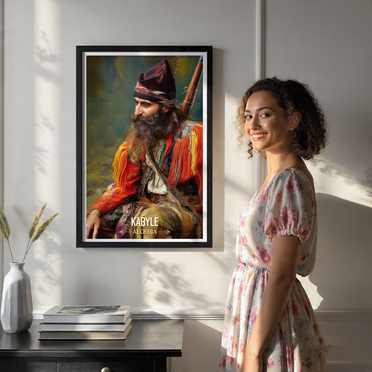 Kabyle Leqbayel - Algeria - Travel Poster Vintage Style Wall Art Print - Art Print - Travel Art Poster