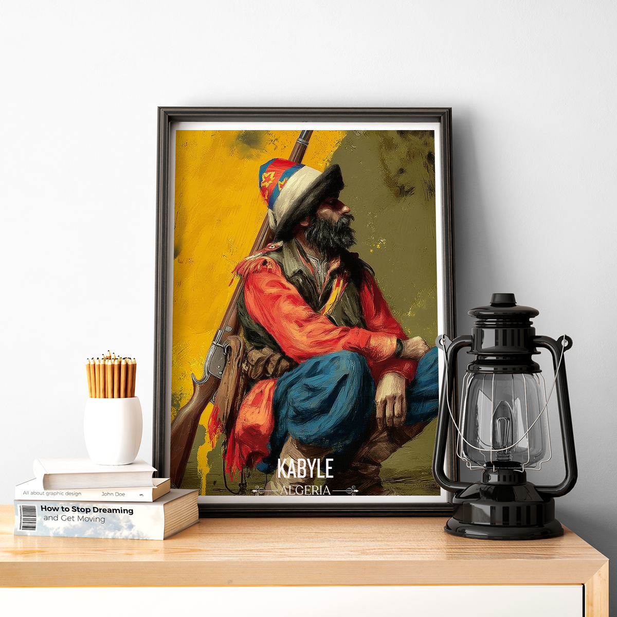 Kabyle Leqbayel - Algeria - Travel Poster Vintage Style Wall Art Print - Art Print - Travel Art Poster