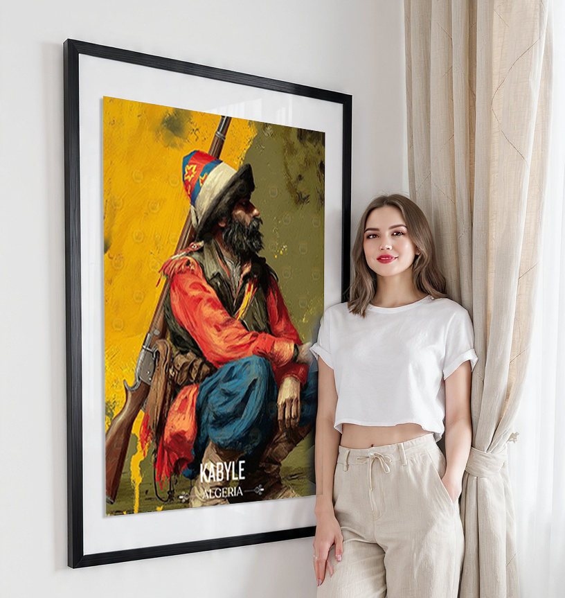 Kabyle Leqbayel - Algeria - Travel Poster Vintage Style Wall Art Print - Art Print - Travel Art Poster