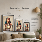 Kabyle Beauty - Algeria - Travel Poster Vintage Style Wall Art Print - Art Print - Travel Art Poster