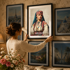 Kabyle Beauty - Algeria - Travel Poster Vintage Style Wall Art Print - Art Print - Travel Art Poster