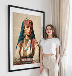 Kabyle Beauty - Algeria - Travel Poster Vintage Style Wall Art Print - Art Print - Travel Art Poster